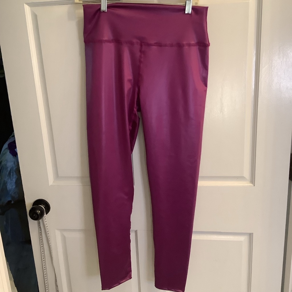 Women's Electric & Rose Leggings Size L Purple
